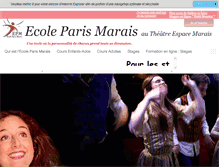 Tablet Screenshot of ecoleparismarais.net